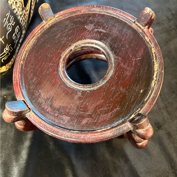 Vintage Asian Vase Jar With Inscriptions - Picture 8 of 11